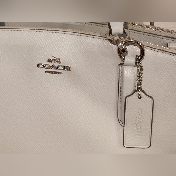 Coach Mint Green Crossgrain Leather Small Christie Satchel Shoulder Bag (F33637) - Picture 7 of 15